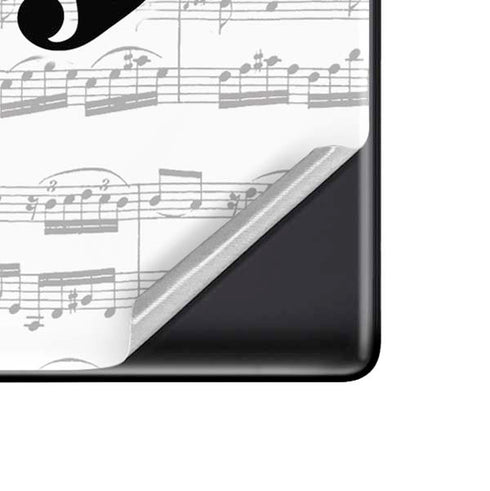 BW Musical Notes Google Pixel 6 Skin